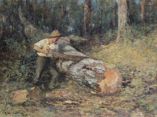 Sawing Timber, Frederick Mccubbin